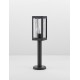 Dark Grey Aluminum & Clear Glass LED E27 1x12 Watt 220-240 Volt Bulb Excluded IP54 L: 11 W: 11 H: 50 cm 