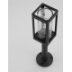 Dark Grey Aluminum & Clear Glass LED E27 1x12 Watt 220-240 Volt Bulb Excluded IP54 L: 11 W: 11 H: 50 cm 
