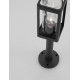 Dark Grey Aluminum & Clear Glass LED E27 1x12 Watt 220-240 Volt Bulb Excluded IP54 L: 11 W: 11 H: 50 cm 