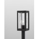 Dark Grey Aluminum & Clear Glass LED E27 1x12 Watt 220-240 Volt Bulb Excluded IP54 L: 11 W: 11 H: 50 cm 