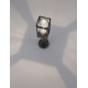 Dark Grey Aluminum & Clear Glass LED E27 1x12 Watt 220-240 Volt Bulb Excluded IP54 L: 11 W: 11 H: 50 cm 