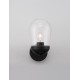 Dark Grey Aluminum & Clear Glass LED E27 1x12 Watt 220-240 Volt Bulb Excluded IP54 D: 15 W: 18.5 H: 28 cm 