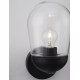 Dark Grey Aluminum & Clear Glass LED E27 1x12 Watt 220-240 Volt Bulb Excluded IP54 D: 15 W: 18.5 H: 28 cm 