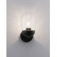 Dark Grey Aluminum & Clear Glass LED E27 1x12 Watt 220-240 Volt Bulb Excluded IP54 D: 15 W: 18.5 H: 28 cm 
