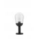 Dark Grey Aluminum & Clear Glass LED E27 1x12 Watt 220-240 Volt Bulb Excluded IP54 D: 15 H: 37 cm 