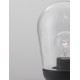 Dark Grey Aluminum & Clear Glass LED E27 1x12 Watt 220-240 Volt Bulb Excluded IP54 D: 15 H: 37 cm 
