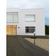 Dark Grey Aluminum & Clear Glass LED E27 1x12 Watt 220-240 Volt Bulb Excluded IP54 D: 15 H: 97 cm 
