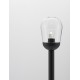 Dark Grey Aluminum & Clear Glass LED E27 1x12 Watt 220-240 Volt Bulb Excluded IP54 D: 15 H: 97 cm 