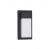 Sandy Black Aluminium Acrylic Diffuser LED 18 Watt 2132Lm 3000K 220-240V Beam Angle 120º IP65 L: 14.5 W: 10.2 H: 29 cm