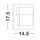 Sandy Black Aluminium Acrylic Diffuser LED 10 Watt 1208Lm 3000K 220-240V Beam Angle 120º IP65 L: 14.5 W: 10.2 H: 17.5 cm 