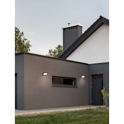 Sandy Black Aluminium & Tempered Glass Diffuser Silicone Gasket LED 15 Watt 496.9Lm 3000K 220-240V IP65 L: 19.3 W: 4.7 H: 12.7 c