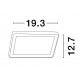 Sandy Black Aluminium & Tempered Glass Diffuser Silicone Gasket LED 15 Watt 496.9Lm 3000K 220-240V IP65 L: 19.3 W: 4.7 H: 12.7 c