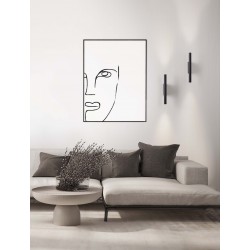 Sandy Black Aluminium LED 11 Watt 220-240Volt 507Lm 3000K IP20 L: 2,5 W: 7 H: 30 cm 
