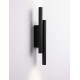 Sandy Black Aluminium LED 15 Watt 220-240Volt 715Lm 3000K IP20 L: 5,5 W: 7 H: 38 cm 