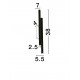Sandy White Aluminium LED 15 Watt 220-240Volt 715Lm 3000K IP20 L: 5,5 W: 7 H: 38 cm 