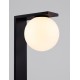 Sandy Black Aluminium & Opal Glass LED 8 Watt 220-240Volt 326 Lm 3000K IP65 L: 12 W: 21 H: 59.8 cm 