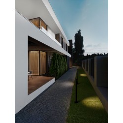 Sandy Black Aluminium LED 4 Watt 220-240Volt 217Lm 3000K IP65 D: 8 H: 60 cm 