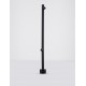 Sandy Black Aluminium LED 8 Watt 220-240Volt 356 Lm 3000K IP65 D: 8 H: 90 cm 