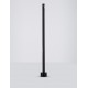 Sandy Black Aluminium LED 9 Watt 220-240Volt 378 Lm 3000K IP65 D: 8 H: 90 cm 