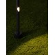 Sandy Black Aluminium LED 9 Watt 220-240Volt 378 Lm 3000K IP65 D: 8 H: 90 cm 