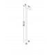 Sandy Black Steel LED 5 Watt 220-240Volt 188Lm 3000K IP65 L: 1.5 W: 11 H: 95.5 cm 
