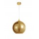Pendant Light Full Yellow Gold Glass Yellow Gold Finishing Metal E27 D25 H120 