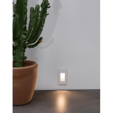 Matt White Die-Casting Aluminium & Glass Diffuser LED 1.5 Watt 118,5Lm 3000K 200-240 Volt Beam Angle 120o IP54 L: 7.7 W: 3.8 H: 