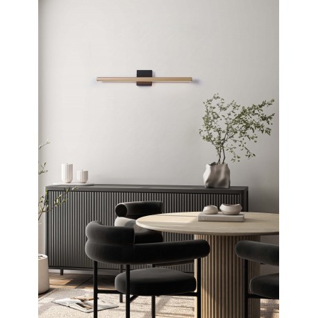Sandy Gold Beige Auminium Matt Black Base LED 8 Watt 220-240 Volt 268Lm 3000K IP54 L: 62 W: 5 H: 10 cm 