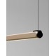Champaign Gold Auminium Matt Black Base LED 28 Watt 220-240 Volt 723Lm 3000K IP20 L: 123 W: 2,5 H: 200 cm 