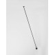 Matt Black Aluminium LED 30 Watt 24V dc 514Lm 3000K IP20 D: 8 H: 216 cm 