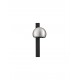 Foggy Nickel Aluminium & Black Base LED 10 Watt 220-240Volt 644Lm 3000K IP20 Switch On/Off D: 10 W: 13 H: 26 cm 
