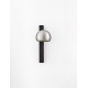 Foggy Nickel Aluminium & Black Base LED 10 Watt 220-240Volt 644Lm 3000K IP20 Switch On/Off D: 10 W: 13 H: 26 cm 