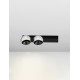 Triac Dimmable Foggy Nickel Aluminium & Black Base LED 21 Watt 220-240Volt 1530Lm 3000K IP20 L: 10 W: 14 H: 36 cm 