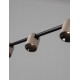 Triac Dimmable Champaign Gold Aluminium & Sandy Black Base LED 30 Watt 220-240Volt 1608Lm 3000K IP20 L: 150 W: 6 H: 212,4cm 