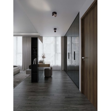 Triac Dimmable Champaign Gold Aluminium & Sandy Black Base LED 8 Watt 220-240Volt 582Lm 3000K IP20 D: 10 H: 12,6 cm 