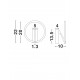 Foggy Nickel Aluminium LED 10 Watt 220-240 Volt 457Lm IP20 2700-3000-4000K CCT Dip Switch D: 22 H: 10 cm 