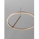 Triac Dimmable Champaign Gold Aluminium LED 31 Watt 220-240 Volt 2210Lm IP20 2700-3000-4000K light up & down D: 60 H: 250 cm 
