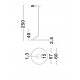 Triac Dimmable Champaign Gold Aluminium LED 31 Watt 220-240 Volt 2210Lm IP20 2700-3000-4000K light up & down D: 60 H: 250 cm 