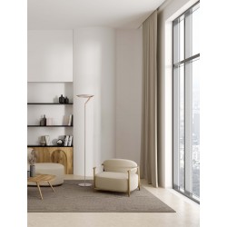 Touch Dimmable Champaign Gold Aluminium LED 26 Watt 220-240 Volt 1149Lm 3000K IP20 D: 33 H: 168 cm 