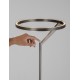 Touch Dimmable Foggy Nickel Aluminium LED 26 Watt 220-240 Volt 1149Lm 3000K IP20 D: 33 H: 168 cm 
