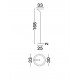 Touch Dimmable Foggy Nickel Aluminium LED 26 Watt 220-240 Volt 1149Lm 3000K IP20 D: 33 H: 168 cm 