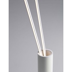 Dimmable Switch Matt White Aluminium LED 49 Watt 220-240Volt 3492Lm 3000K IP20 D: 22 H: 180,7 cm 