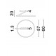 Triac Dimmable Sandy Black Aluminium LED 44 Watt 220-240 Volt 2277Lm IP20 2700-3000-4000K CCT Dip Switch light up & down D: 
