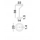Touch Dimmable Sandy Black Aluminium LED 16 Watt 220-240 Volt 612Lm 3000K IP20 D: 22 H: 38 cm 
