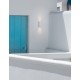 Aluminium White Glass Diffuser LED GU10 2x7 Watt 220-240 Volt IP54 Bulb Excluded Light Up & Down D: 7 W: 8 H: 15 cm 