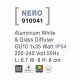 Aluminium White Glass Diffuser LED GU10 1x7 Watt 220-240 Volt IP54 Bulb Excluded Light Down L: 6.7 W: 8 H: 8 cm 