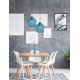 Blue Glass Black Metal E27 1x40 Watt 230 Volt D: 23 H: 130 cm 