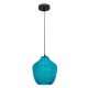 Blue Glass Black Metal E27 1x40 Watt 230 Volt D: 23 H: 130 cm 