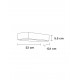 Dark Gray Aluminium Glass Diffuser LED 2x6 Watt 1150Lm 3000K 220-240 Volt 50Hz Beam 2x38o IP54 2 Sides Light L: 28 W: 19 H: 6 cm