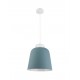 Blue & White Alum White PVC Wire E27 1x40W 230V D: 29 H1: 26 